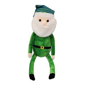 Huntington Home Santa Christmas Holiday Plush Stuffed Toy Hook & Loop Hand Feet